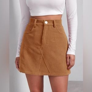 SHEIN Corduroy Mini Skirt Large 6/8 3/$30